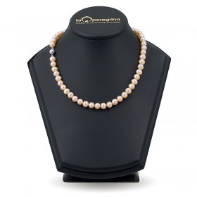 Ожерелье из розового натурального жемчуга АА+ 7,5 - 8,0 мм