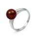 Ring from 14 karat gold with natural pearls