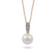 Pendant in 14 karat gold with natural pearls
