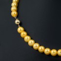 Ожерелье из золотого натурального жемчуга ААА+ 7,5 - 8,0 мм