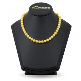 Ожерелье из золотого натурального жемчуга ААА+ 9,0 - 9,5 мм