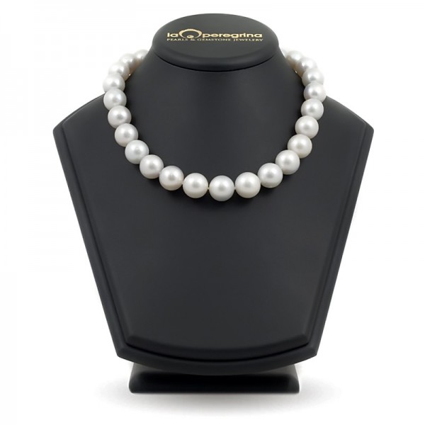 Necklace made of large white pearls of the southern seas AA + 14.5 - 16.0 mm