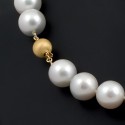 Necklace made of large white pearls of the southern seas AA + 14.5 - 16.0 mm