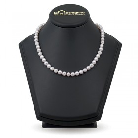 Necklace made of natural Akoya sea pearls 8.0 - 8.5 mm