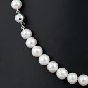 AAA Natural Pearl Necklace 7.5 - 8.0 mm with 925 sterling silver pendant