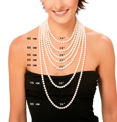 Pearl necklace deals lengths